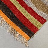 Old Turkish narrow Kilim Runner 347x49 cm shabby chic, vintage kelim