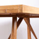 Large extendable dining table in oak by Guillerme and Chambron 1960.