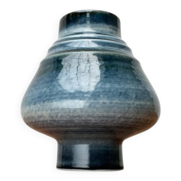 Vase en bambou suédois de milieu de siècle par Olle Alberius pour Rörstrand, années 1960.