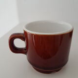 Villeroy et Boch coffee maker in brown porcelain + cup offered - good condition