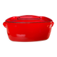 Vintage enamelled cast iron casserole dish