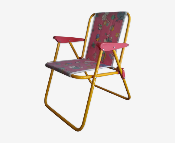 Foldable camping chair for vintage children