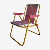 Fauteuil de camping pliable pour enfant vintage