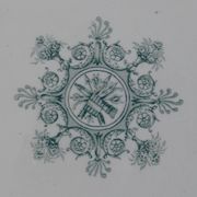 6 assiettes plates compiegne terre de fer