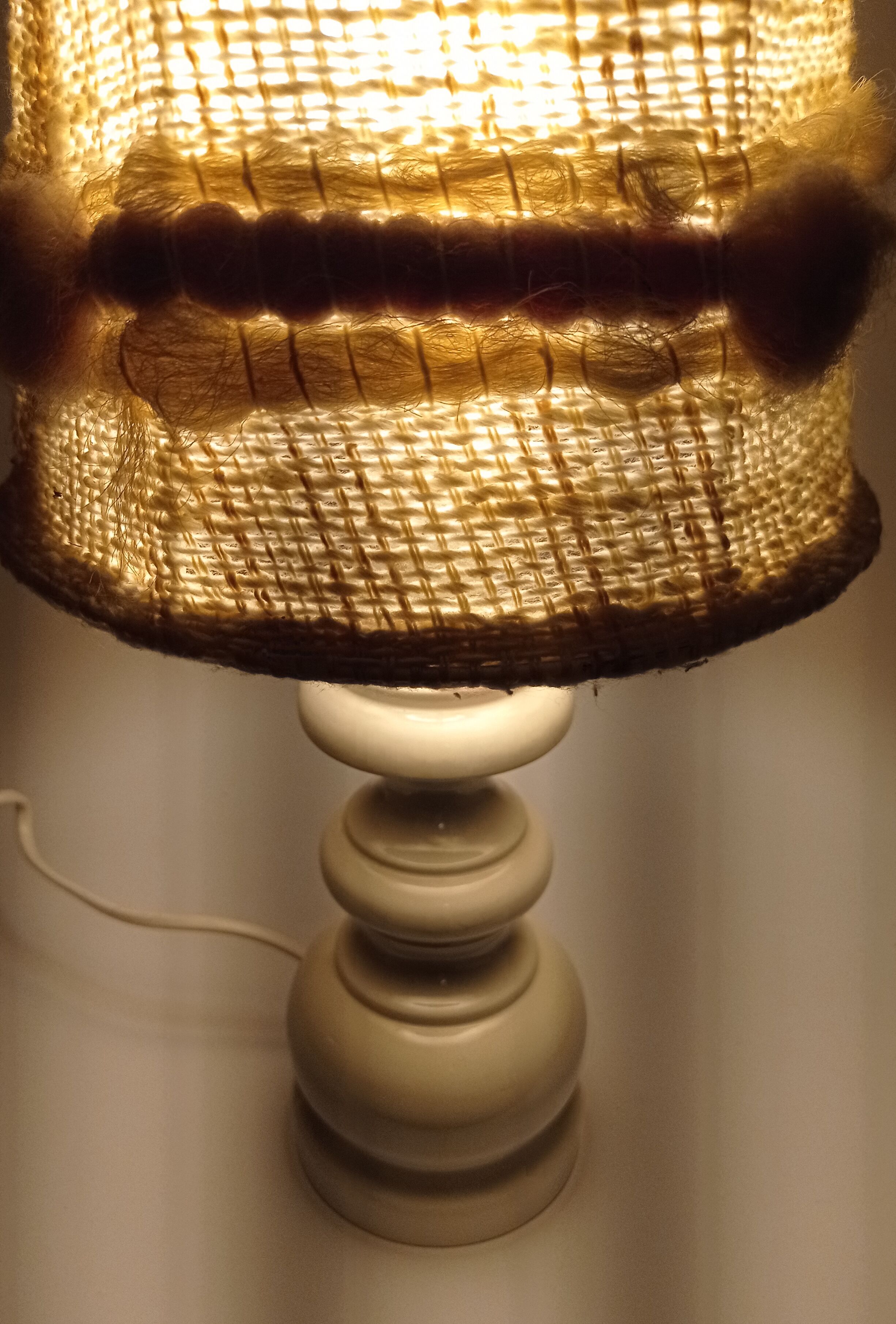 Wooden lamp foot