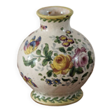 Earthenware ball vase, signed Veuve Perrin