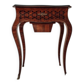 Louis XV / Louis-Philippe marquetry vanity table, 1850-1900