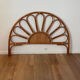 Vintage 1970s rattan and cane headboard for a double bed.