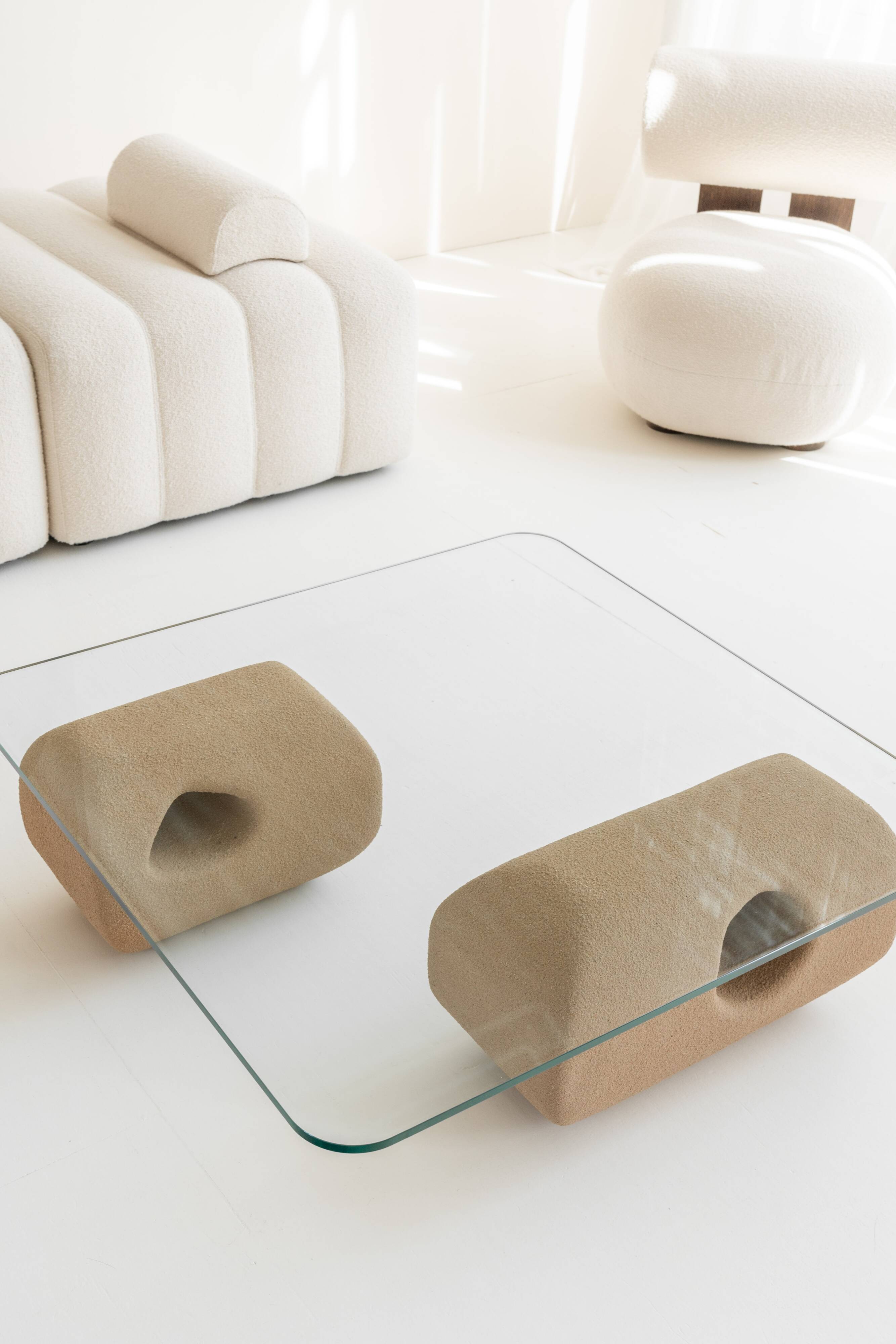 "Le Carré" coffee table from Dune ateliers