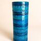 Large Rimini Blue Vintage Vase Italy - Bitossi - Aldo Londi 31 cm