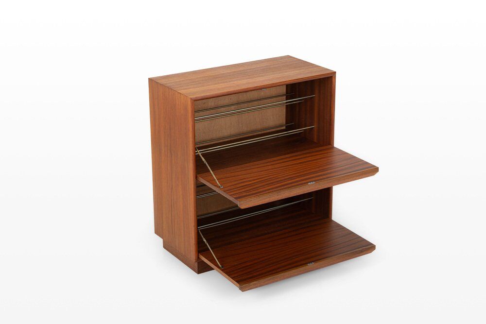 Teak shoe cabinet by G.V. Møbler, 1960s