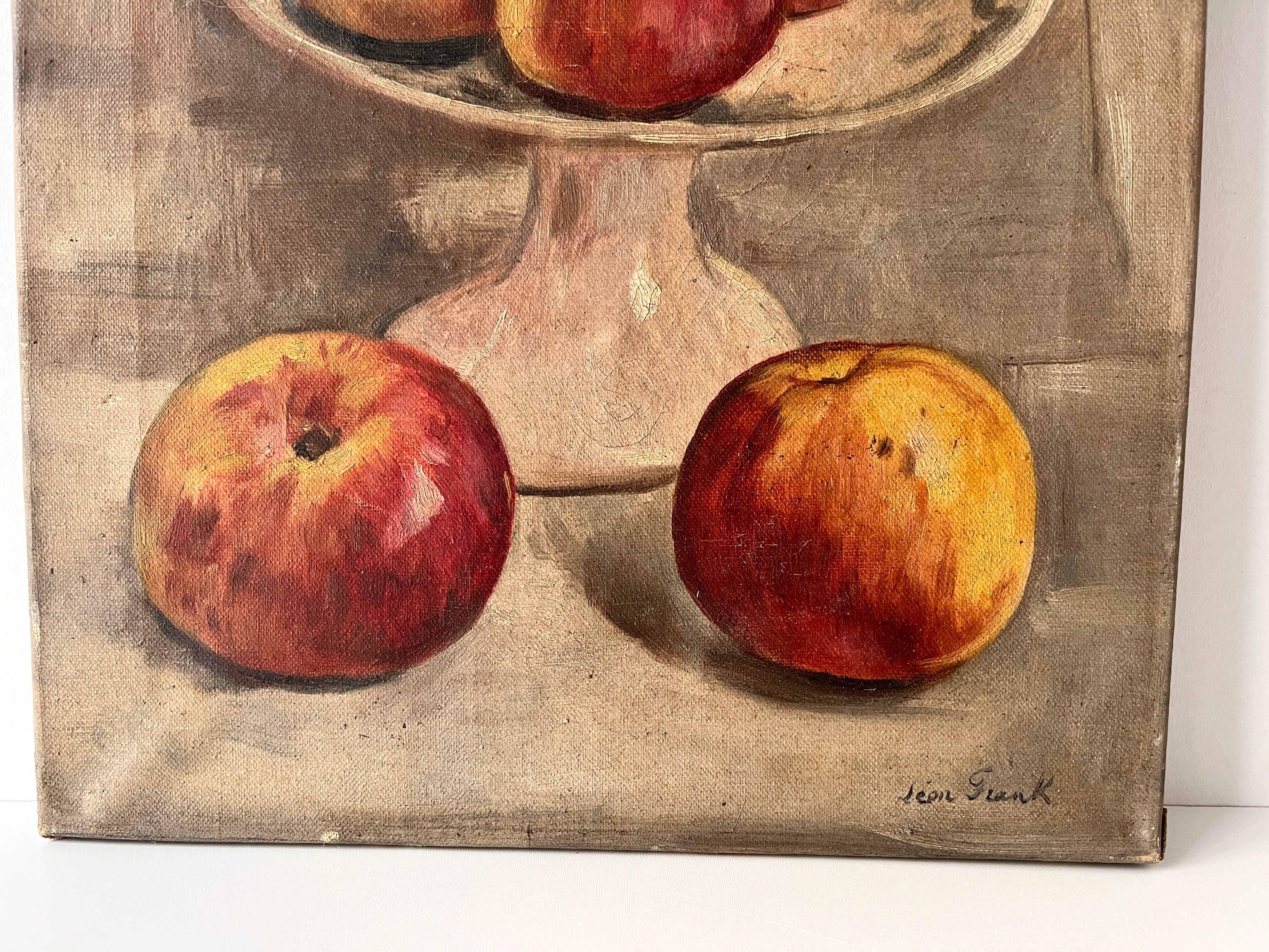 Still Life with Apples circa 1930, oil painting on canvas