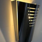 Vintage brushed metal wall lamp, Germany 1980s
