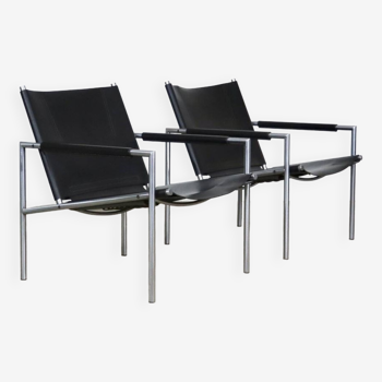 Pair Of Martin Visser SZ02 Lounge Chairs For ‘T Spectrum 1965