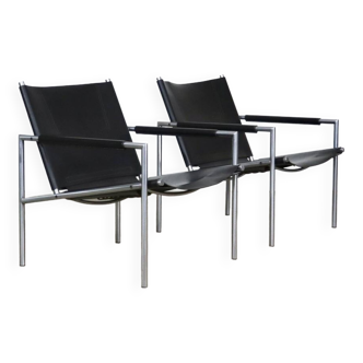 Pair Of Martin Visser SZ02 Lounge Chairs For ‘T Spectrum 1965