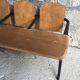 Banc ou pupitre enfant 3 places - mobilier scolaire vintage 1950