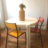 Table Marc Berthier round Space age 1970