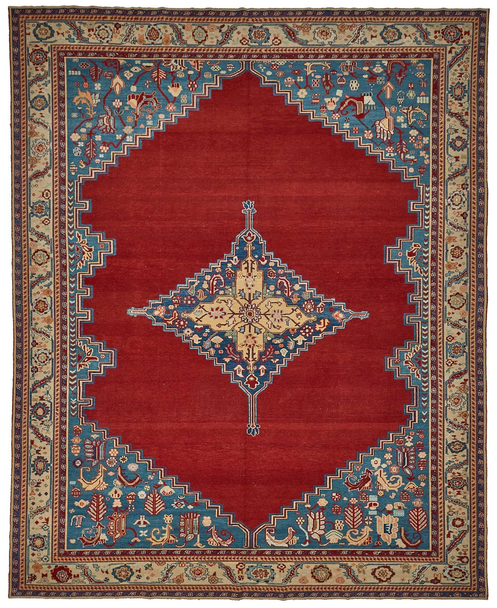 Turkish Handknotted Wool Oushak Rug 292 cm x 361 cm