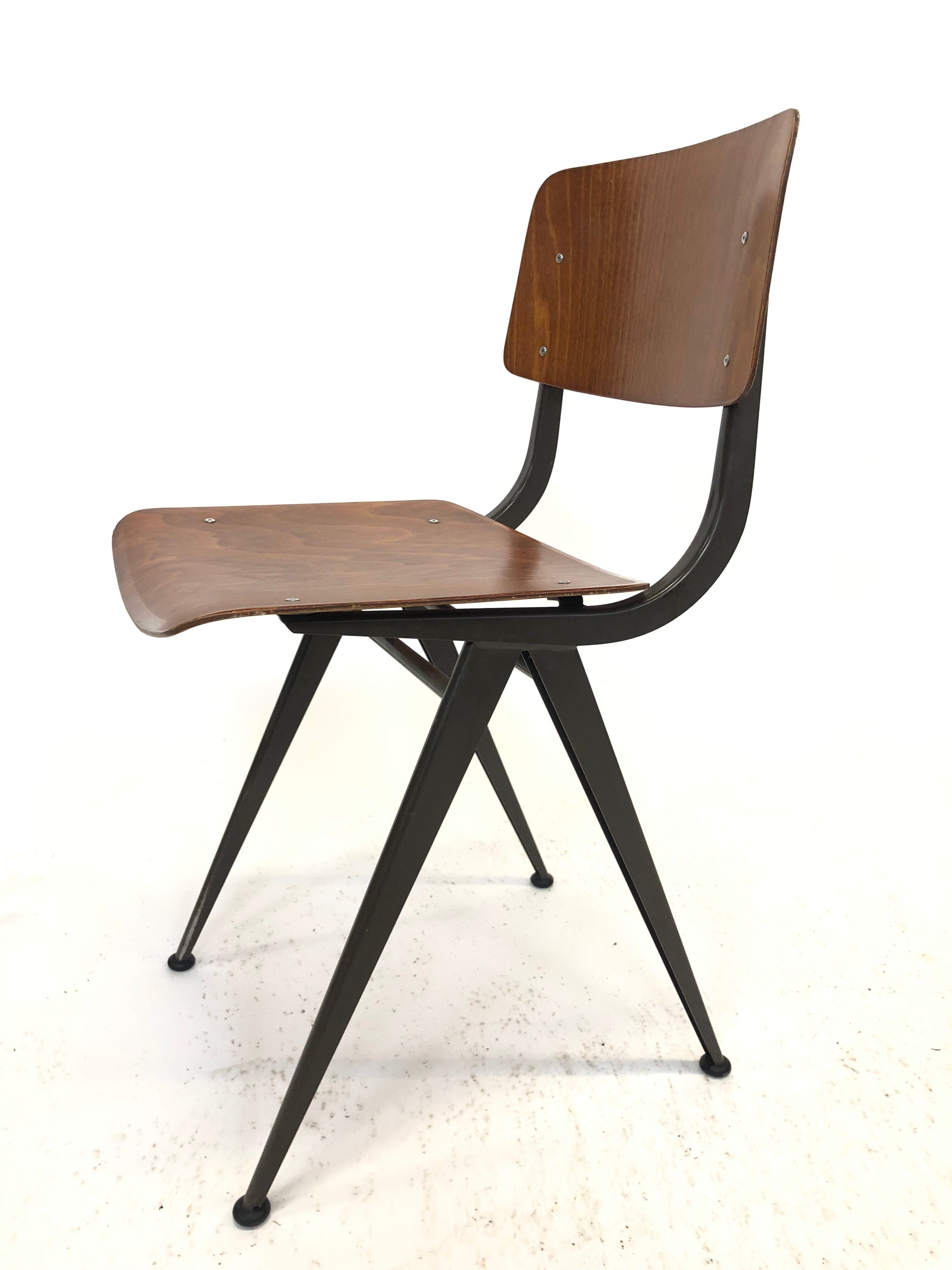 Vintage Eromes Marko school compass Chair set of 4