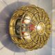 Venetian Murano caged glass flush mount with large bubbles, 1960s