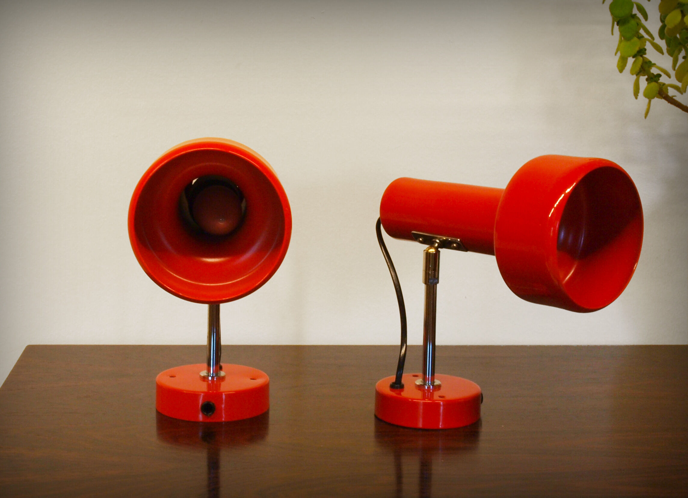 Pair of spot wall lamps by Neweba, Switzerland