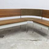1970 wooden kitchen corner bench set