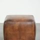 Sheepskin design ottoman with a very beautiful patina and stunning colours