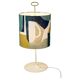 Austrian Mid-Century Table Lamp, White Lacquered with Brass Elements, Attributed to J.T. Kalmar