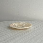 Coupelle en pierre naturelle veinée crème