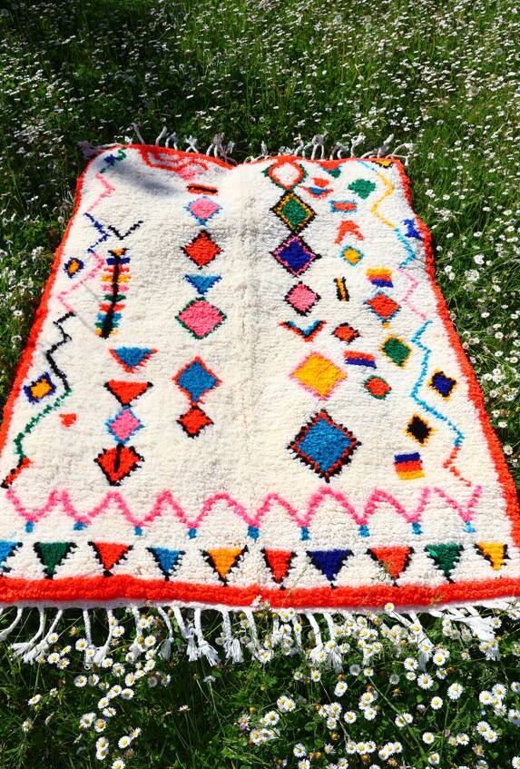 Berber wool rug – Handmade – 1.06 x 1.54