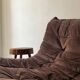 Togo 3-seater sofa in brown alcantara suede, Ligne Roset