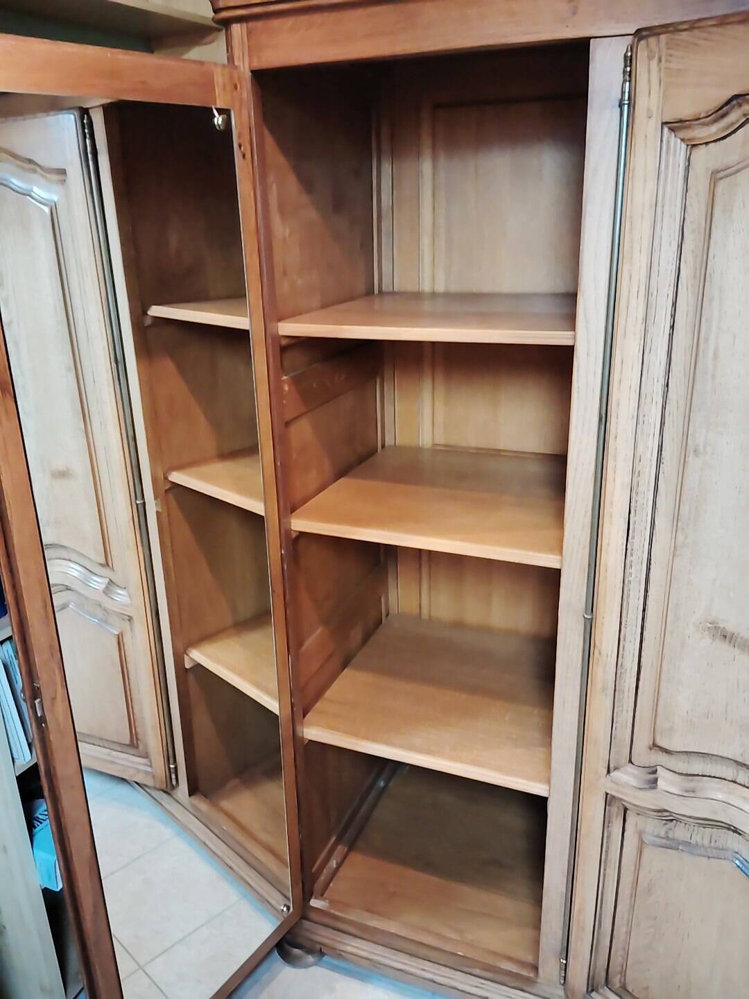 Solid oak wardrobe