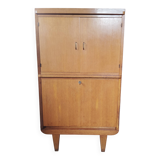 Vintage storage unit with compass legs