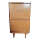 Vintage storage unit with compass legs