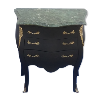 Small chest of drawers L.XV black