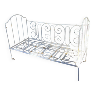Wrought iron children's bed