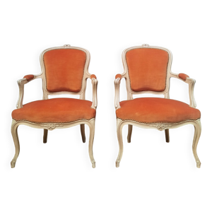 Paire de fauteuil ''cabriolet - louis