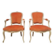 Paire de fauteuil "cabriolet " Louis XV