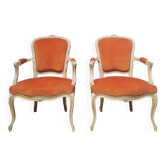 Pair of Louis XV "cabriolet" armchairs