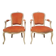Paire de fauteuil "cabriolet " Louis XV