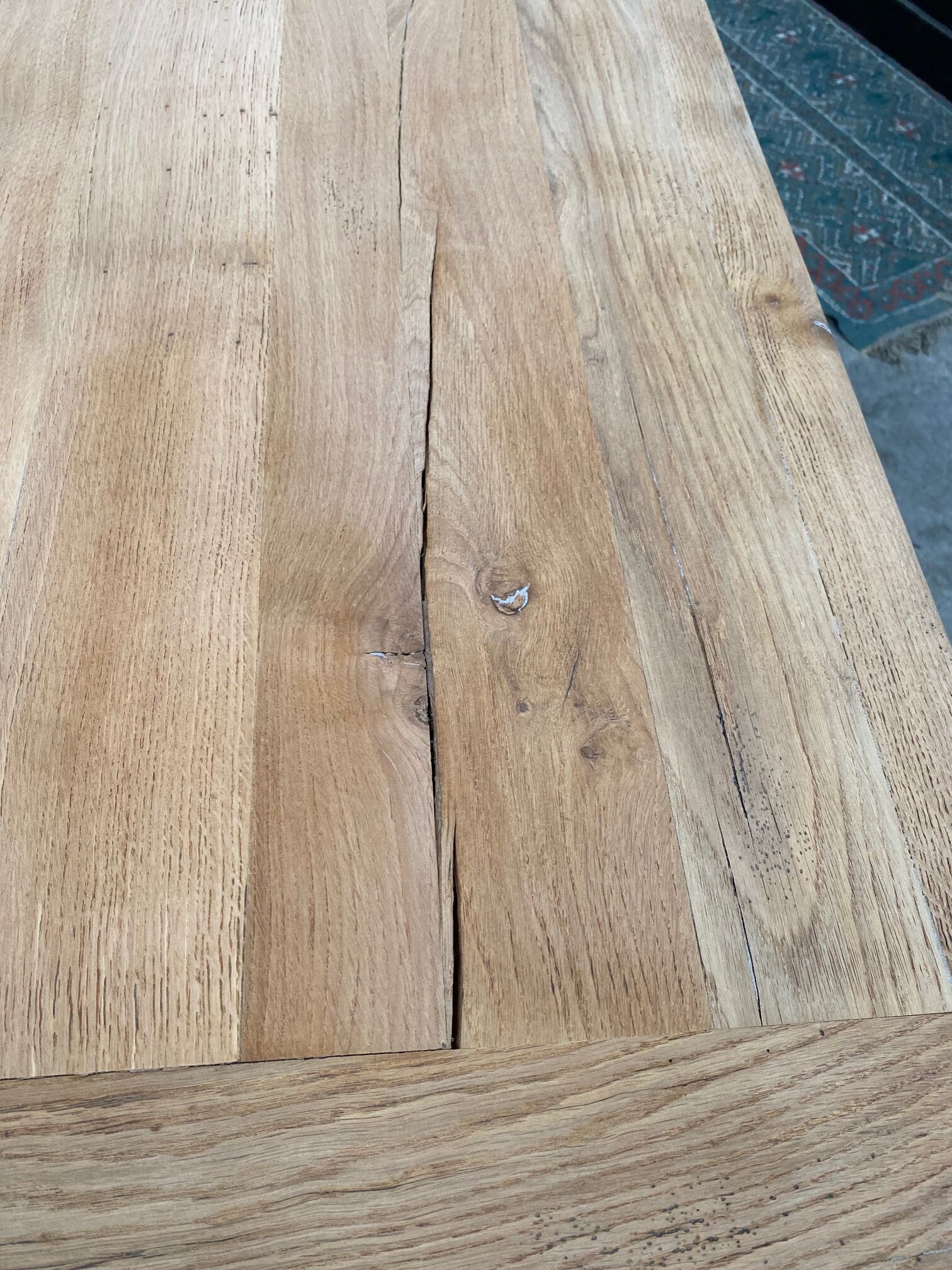 Monastery type table in solid oak