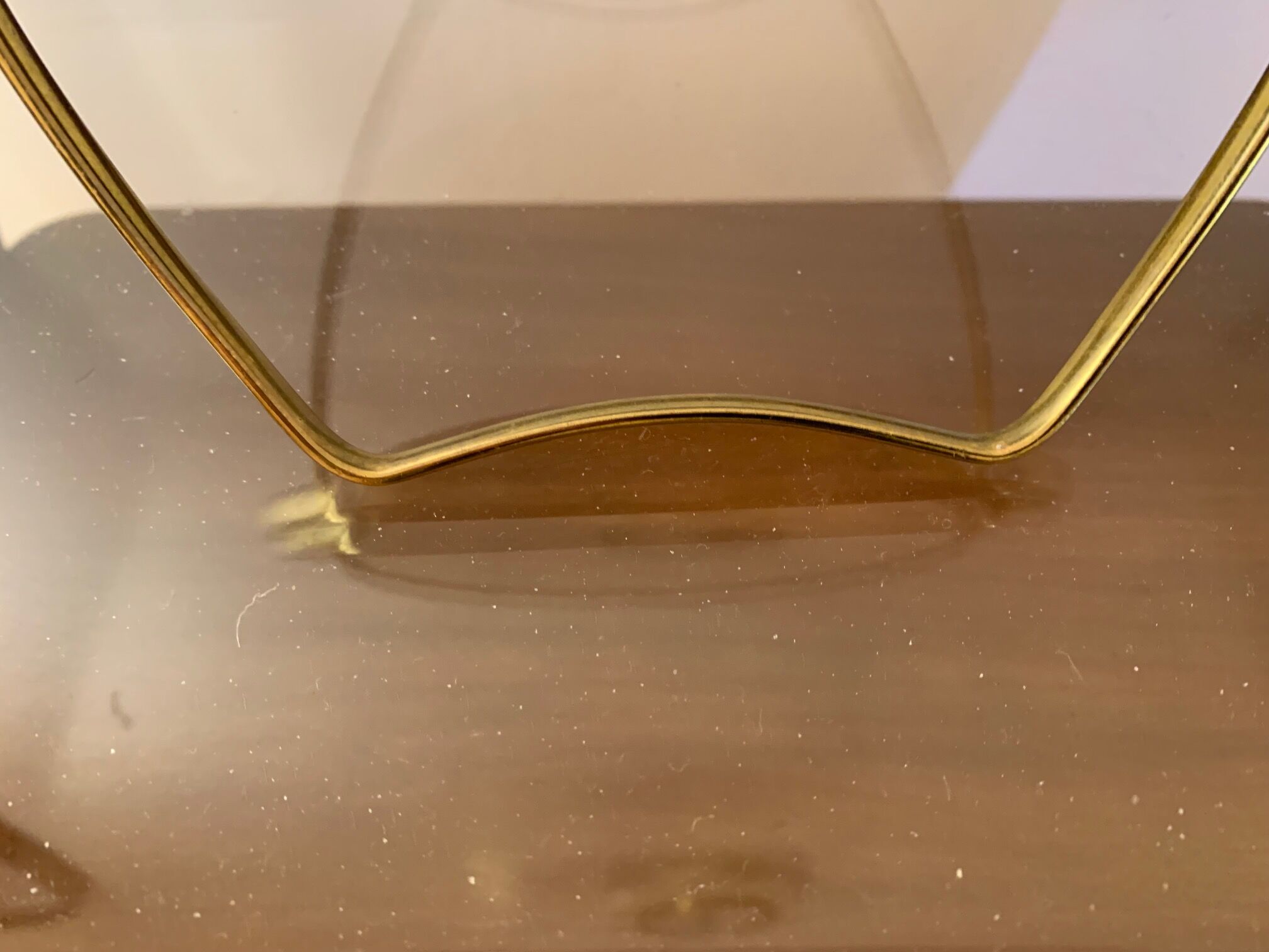 Miroir cosmétique Italie années 1960 18x21cm