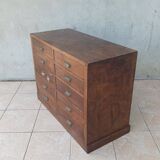 Meuble de métier 10 tiroirs en noyer