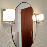 Mirror and sconces