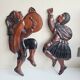 Lot de 2 plaque en bois Bolivie