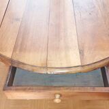 Table Ovale Noyer Massif Louis Philippe