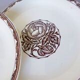 4 vintage dessert plates from Sarreguemines, Argonne model 210718