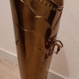 Porte parapluie botte en laiton