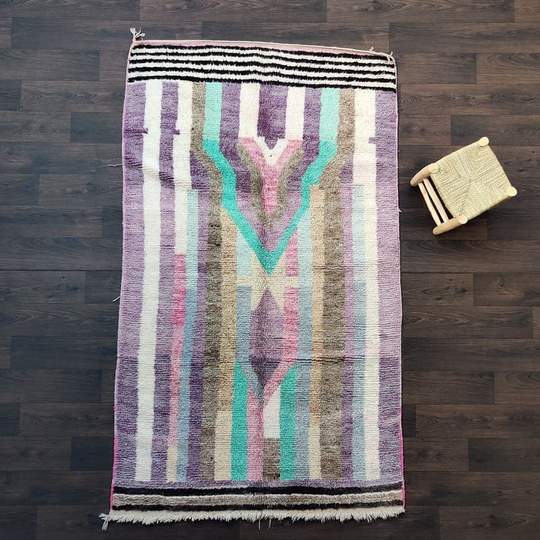 Moroccan Berber carpet boujad Pastel 145 X 250 cm