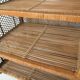 Vintage rattan shelf